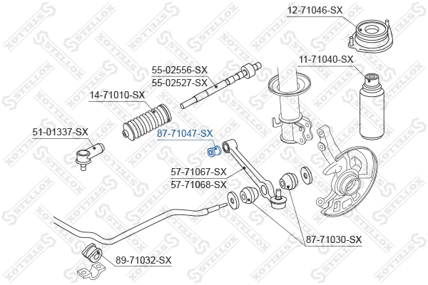 Mounting, control/trailing arm