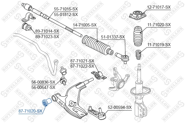 Mounting, control/trailing arm