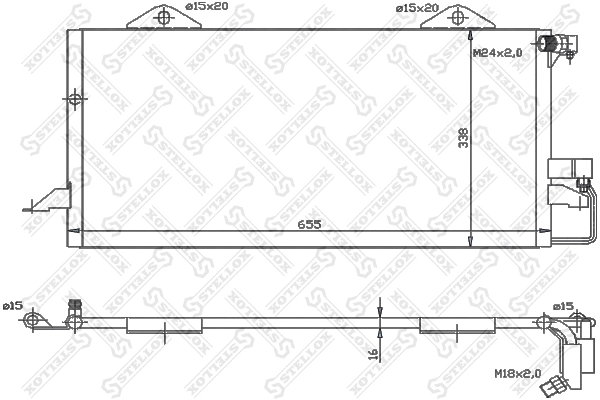 Condenser, air conditioning (10-45300-SX)
