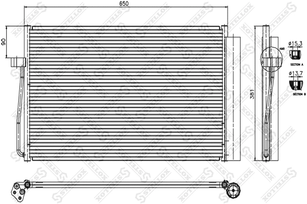Condenser, air conditioning (10-45404-SX)