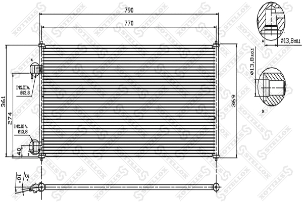 Condenser, air conditioning (10-45188-SX)