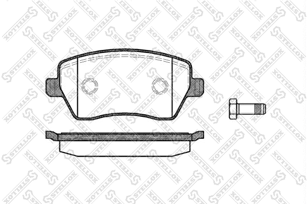 Brake Pad Set, disc brake (998 000-SX)