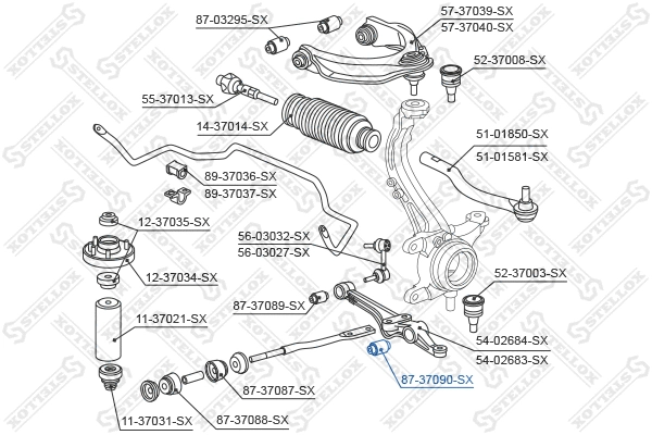 Mounting, control/trailing arm