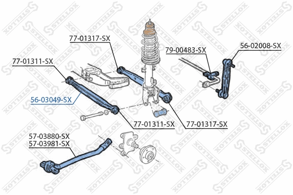 Rod/Strut, wheel suspension