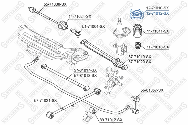 Suspension Strut Support Mount