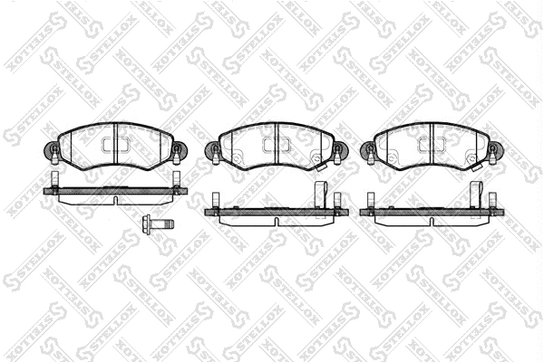 Brake Pad Set, disc brake (713 012-SX)