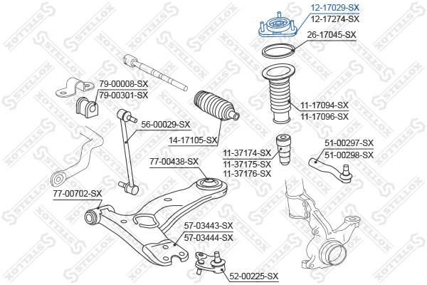 Suspension Strut Support Mount
