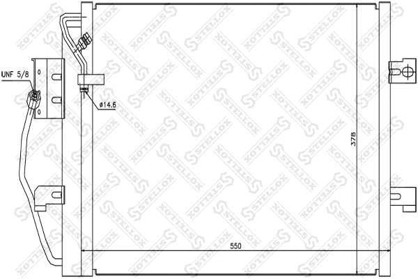 Condenser, air conditioning (10-45122-SX)
