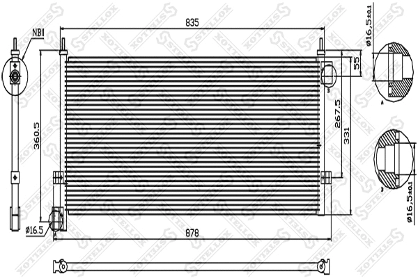 Condenser, air conditioning (87-28001-SX)