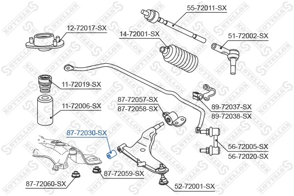 Mounting, control/trailing arm