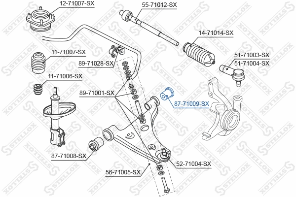 Mounting, control/trailing arm