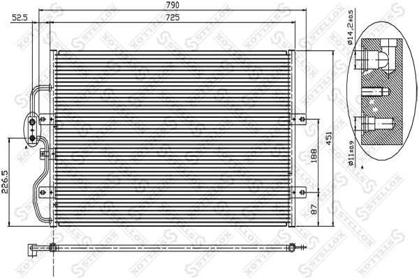 Condenser, air conditioning (10-45301-SX)