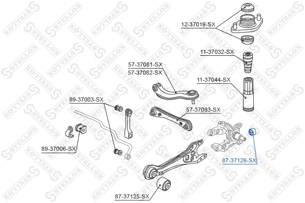 Mounting, control/trailing arm