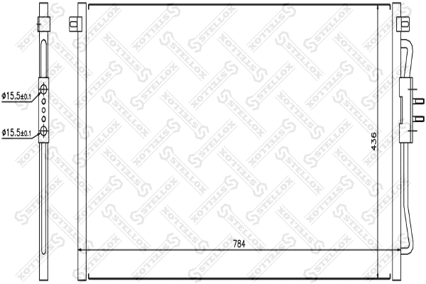 Condenser, air conditioning (10-45375-SX)