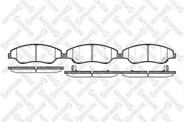 Brake Pad Set, disc brake (750 002-SX)