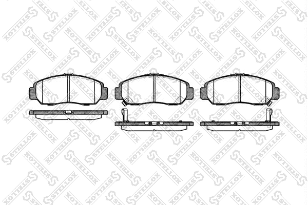 Brake Pad Set, disc brake (758 012-SX)