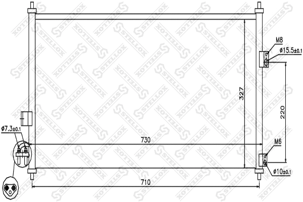 Condenser, air conditioning (10-45330-SX)