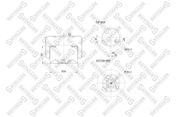 Bellow, air suspension (84-00132-SX)