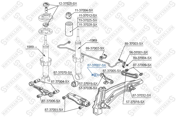 Mounting, control/trailing arm