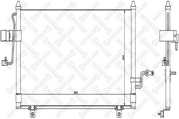 Condenser, air conditioning (10-45413-SX)