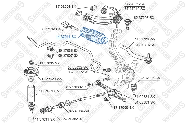 Bellow, steering
