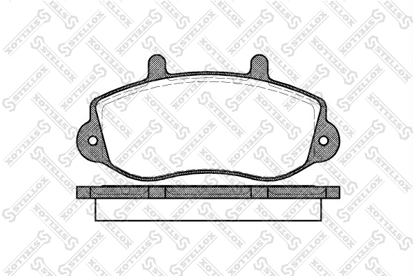 Brake Pad Set, disc brake (688 000-SX)