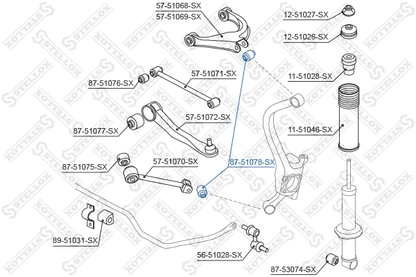 Mounting, control/trailing arm