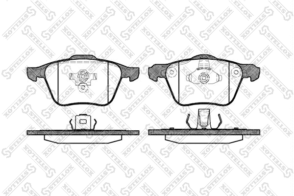 Brake Pad Set, disc brake (1081 000-SX)