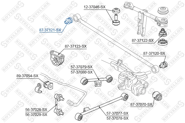 Mounting, control/trailing arm