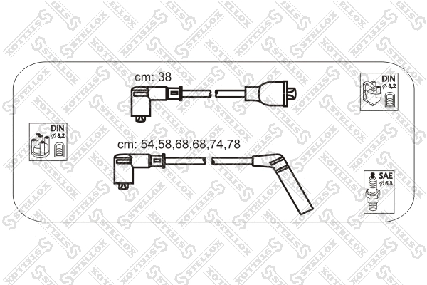 Ignition Cable Kit (10-38492-SX)