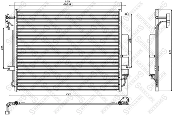 Condenser, air conditioning (10-45660-SX)