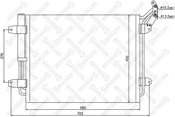 Condenser, air conditioning (10-45198-SX)