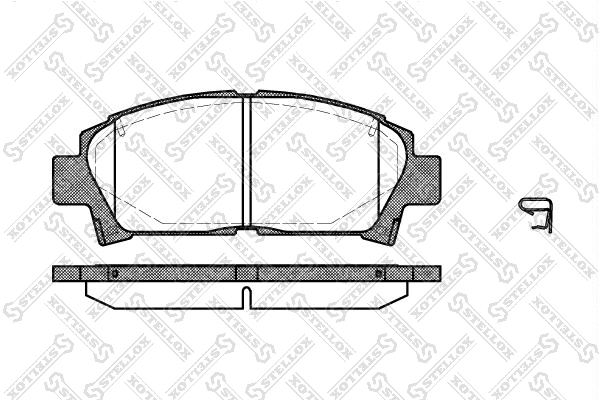 Brake Pad Set, disc brake (438 002-SX)