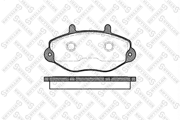 Brake Pad Set, disc brake (403 000B-SX)