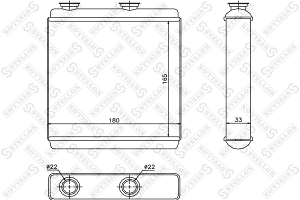 Heat Exchanger, interior heating (10-35174-SX)