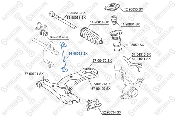 Link/Coupling Rod, stabiliser bar