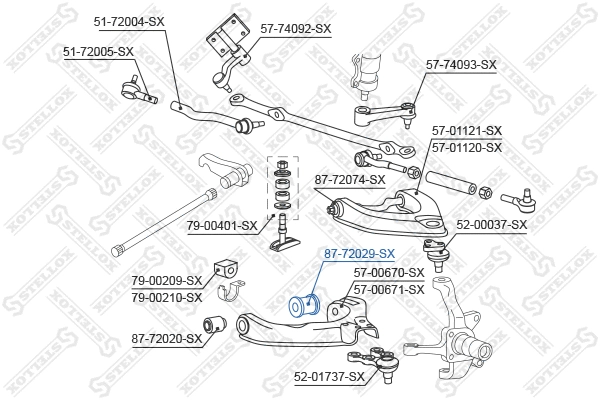 Mounting, control/trailing arm