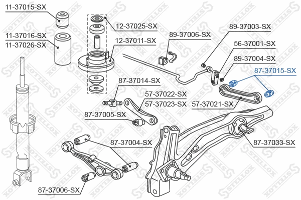 Mounting, control/trailing arm