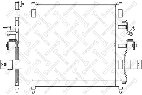 Condenser, air conditioning (10-45206-SX)