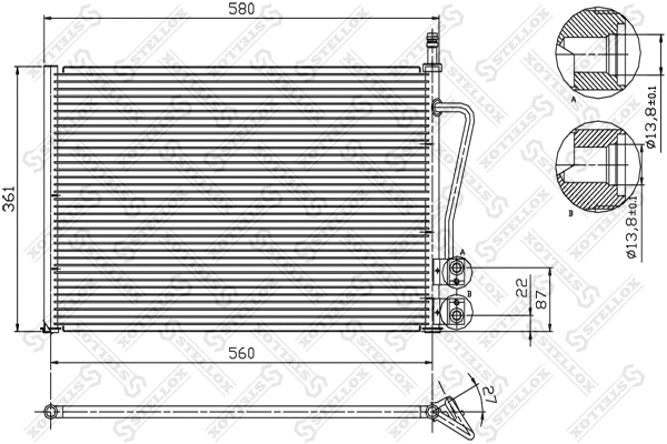 Condenser, air conditioning (10-45020-SX)