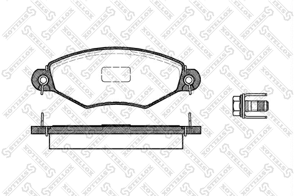 Brake Pad Set, disc brake (654 010B-SX)