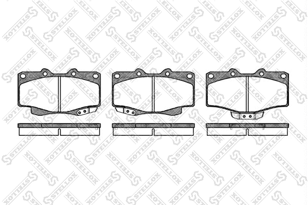 Brake Pad Set, disc brake (326 014-SX)