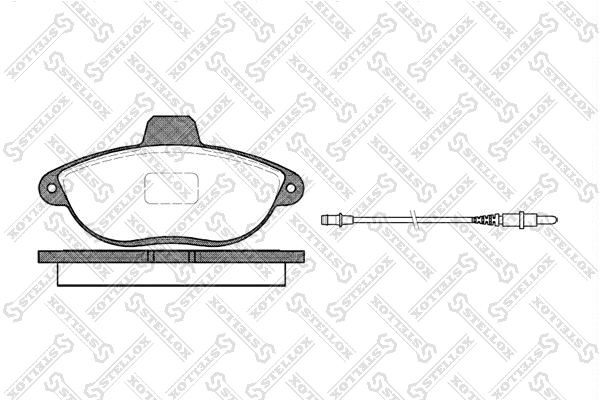 Brake Pad Set, disc brake (613 002B-SX)