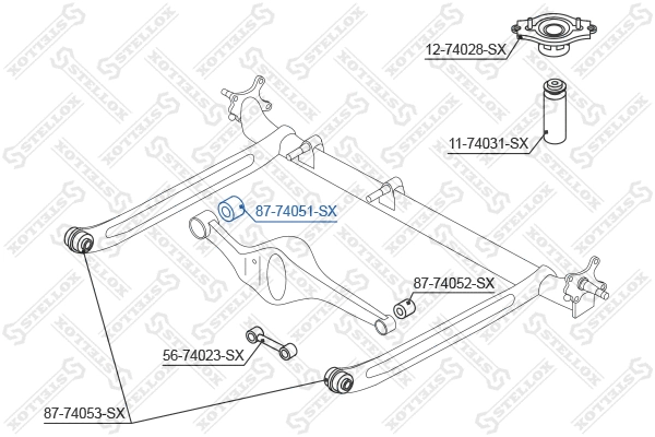 Mounting, control/trailing arm