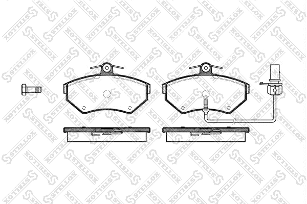 Brake Pad Set, disc brake (642 012B-SX)