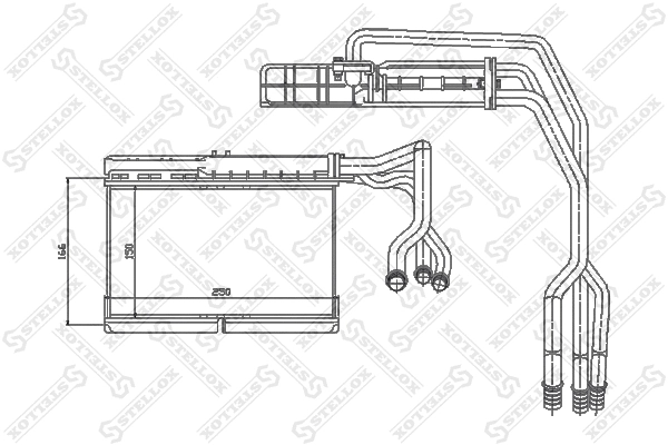 Heat Exchanger, interior heating (10-35073-SX)