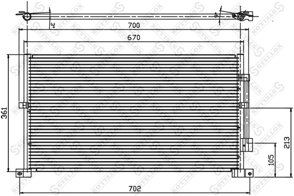 Condenser, air conditioning (10-45218-SX)