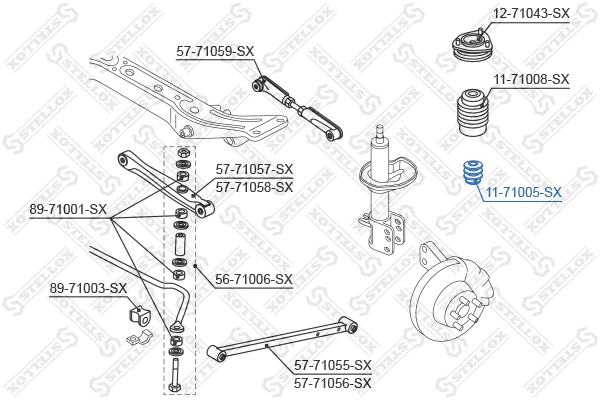 Rubber Buffer, suspension