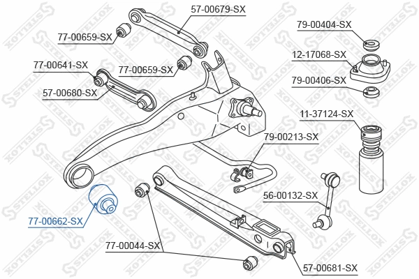 Mounting, control/trailing arm