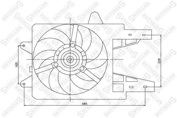 Fan, engine cooling (29-99295-SX)